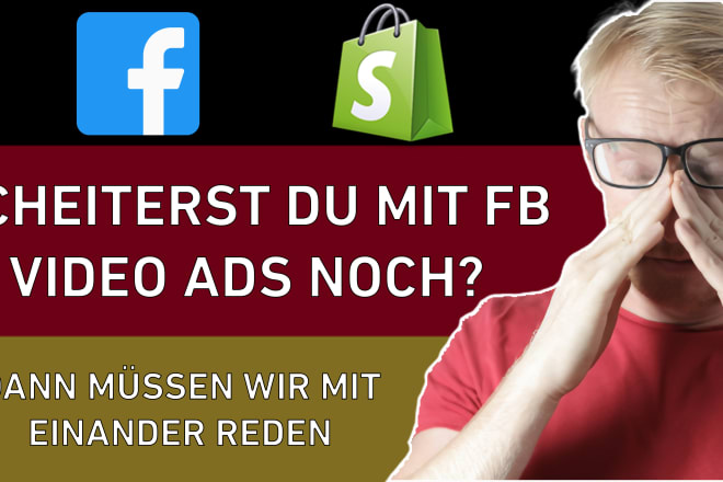 I will make shopify dropshipping facebook video ad with german or english subtitles