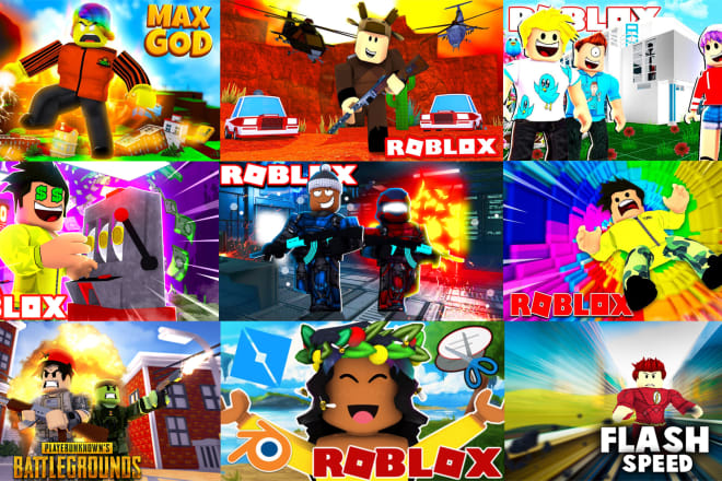 I will make you a professional HD roblox thumbnail or gfx