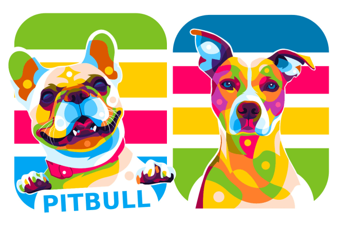 I will make your pet to colorful cartoon portrait in 12 hours