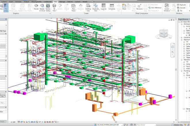 I will model revit bim,archicad bim,visualization