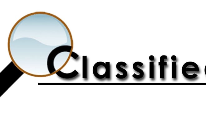 I will post ads on your classified website