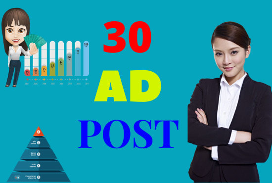 I will post your ad in 30 ad posting sits