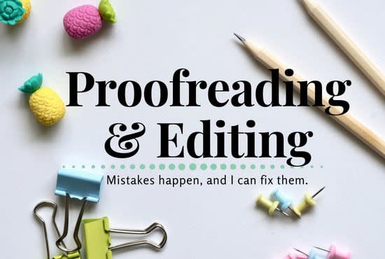 I will proofreading and article editing jobs