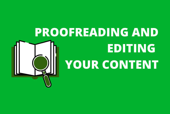 I will provide expert services in proofreading and editing