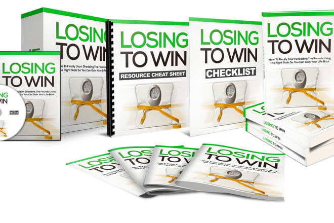 I will provide losing to win ebook video tutorials plr product pack
