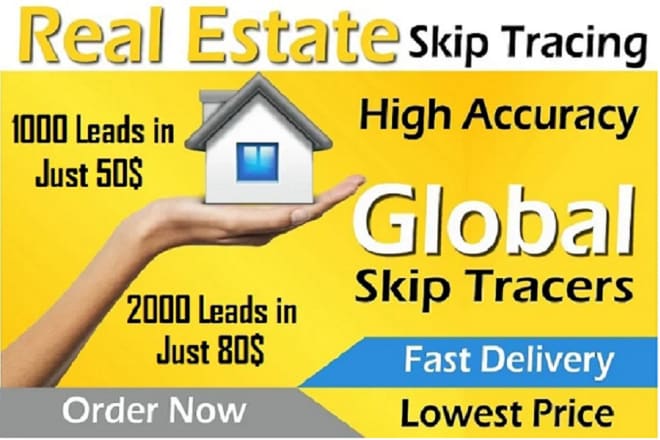 I will provide real estate skip tracing services by using tloxp