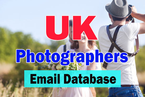 I will provide UK photographers email database for email marketing