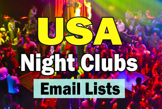 I will provide USA night clubs email database for email marketing