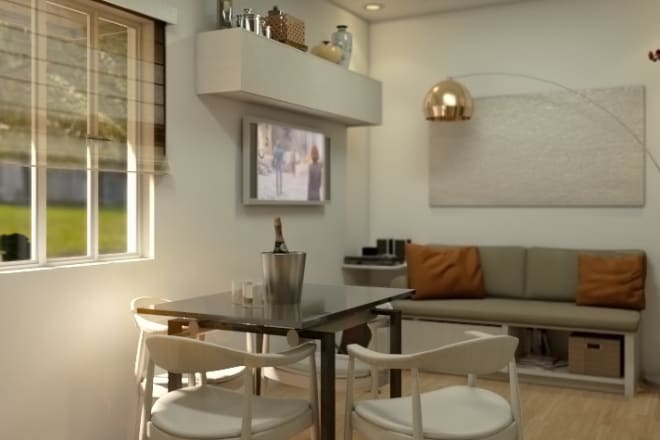 I will render interior 3d model using sketchup vray and lumion