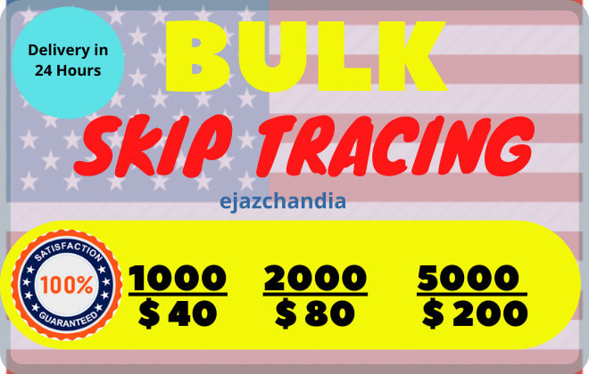 I will search bulk skip tracing for real estate business