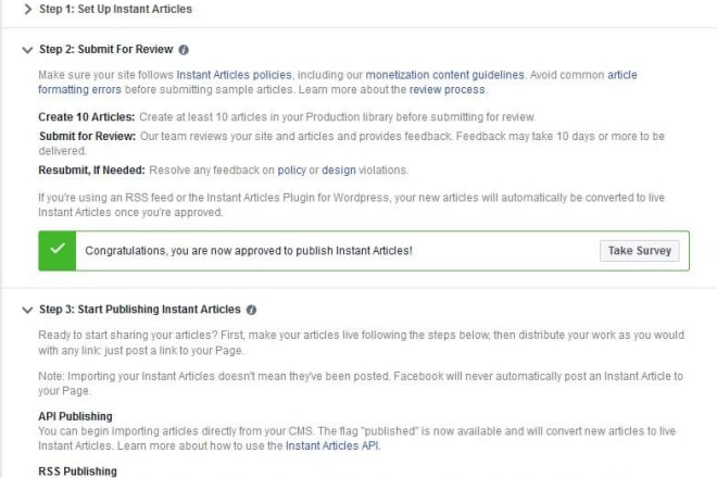 I will sell full fresh new approved facebook instant articles with full setup