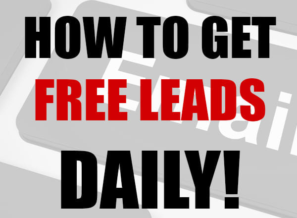 I will show you how to get 1,000 leads with free traffic