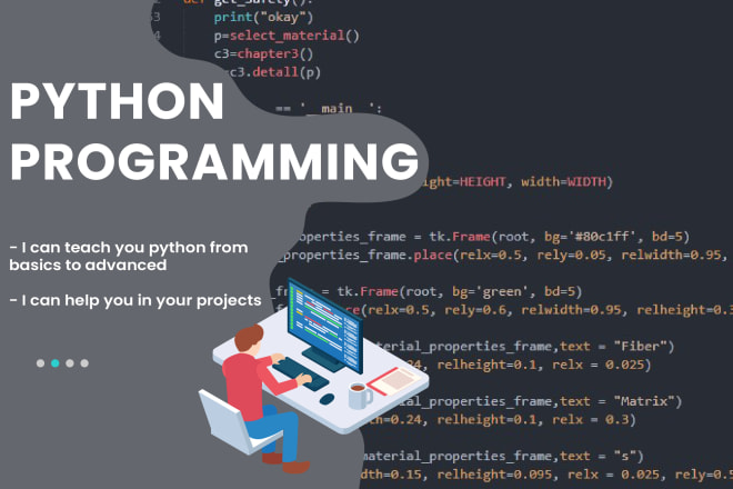 I will teach you python programming to get a job from home