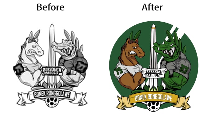 I will vector tracing or redraw logo and picture manually