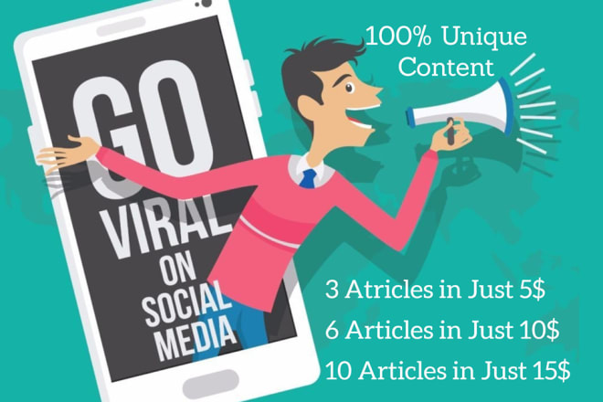 I will write viral content articles for blogs