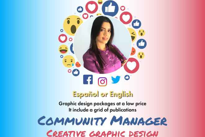 I will be your community manager español or english
