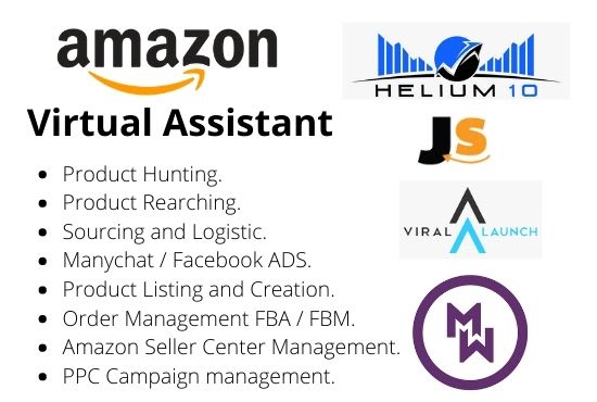 I will be your virtual amazon assistant, fba private label