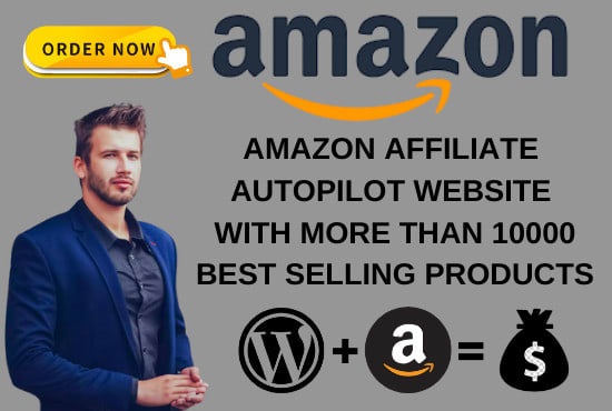 I will build amazon affiliate autopilot website with 10k products