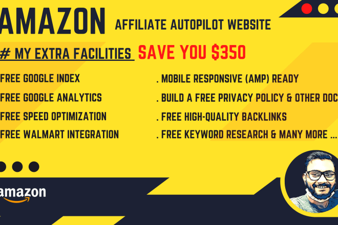 I will build amazon affiliate autopilot website with 12k products