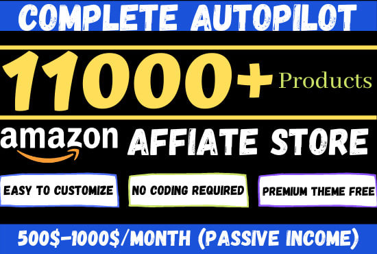 I will build amazon affiliate autopilot website without api keys