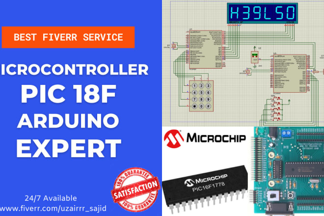 I will code and simulate embedded systems pic18 microcontrollers