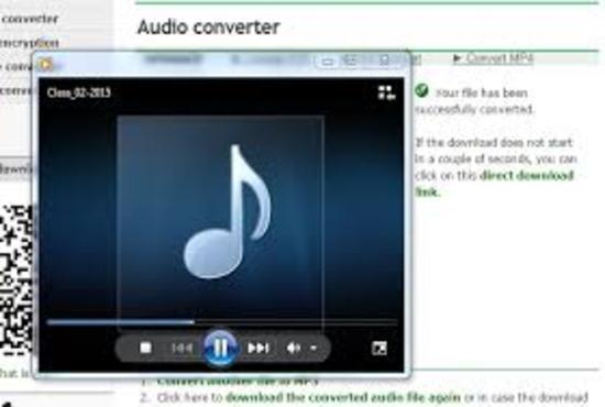 I will convert any audio file to mp3,m4a,aiff and many more formats