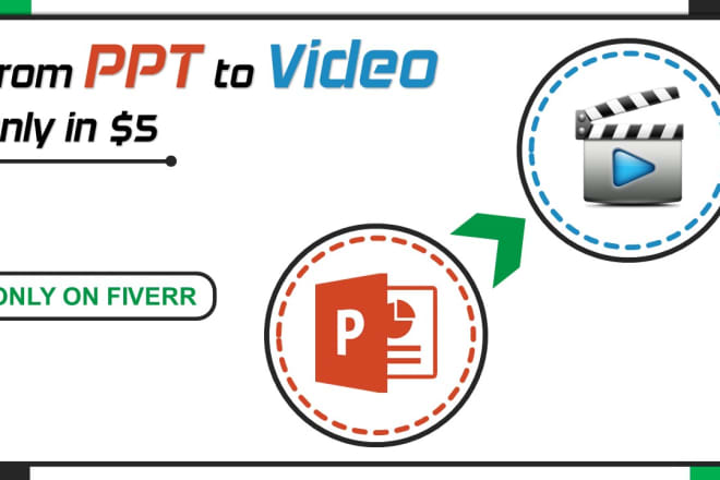 I will convert powerpoint files into video format in 2 days