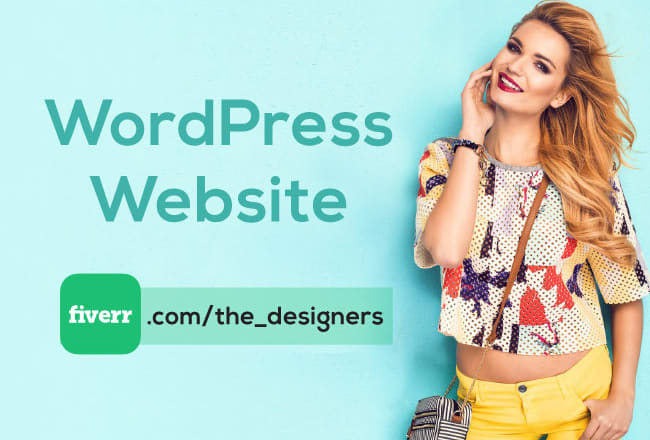 I will create a modern and responsive wordpress website design