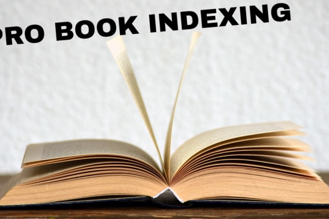 I will create a professional back of book index