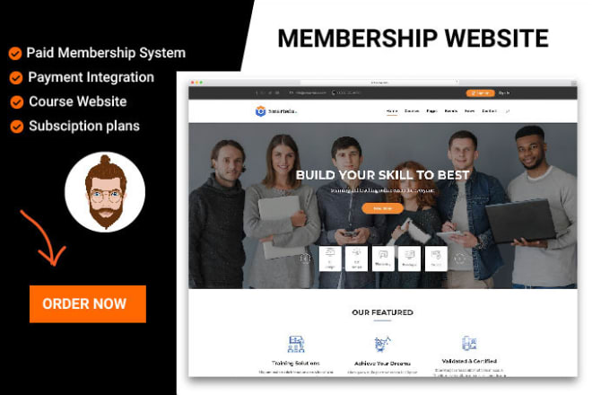 I will create a professional wordpress membership website or subscription website