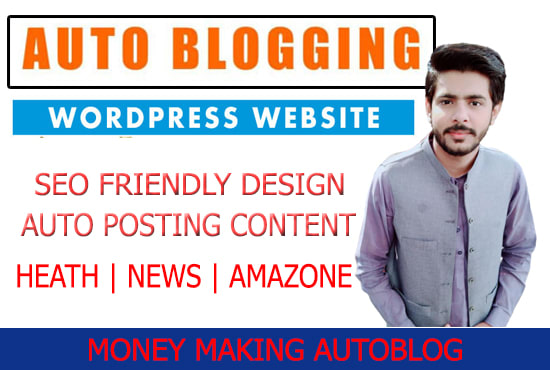 I will create autopilot, auto blogging wordpress website, autoblog