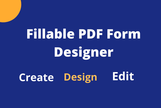 I will create fillable pdf form, convert, edit to fillable pdf