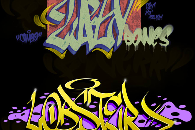 I will create graffiti logo, illustration or handstyle