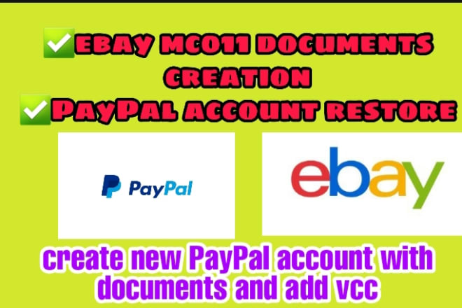 I will create invoices ebay,paypal suspension