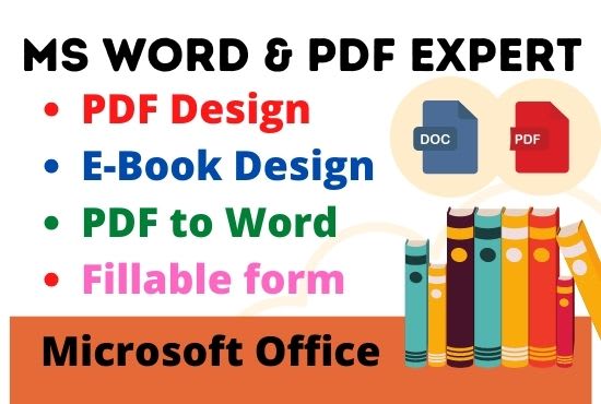I will create professional pdf fillable form and ebook design