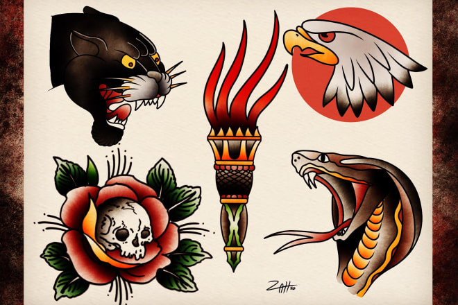I will create professional tattoo flash for your next tattoo