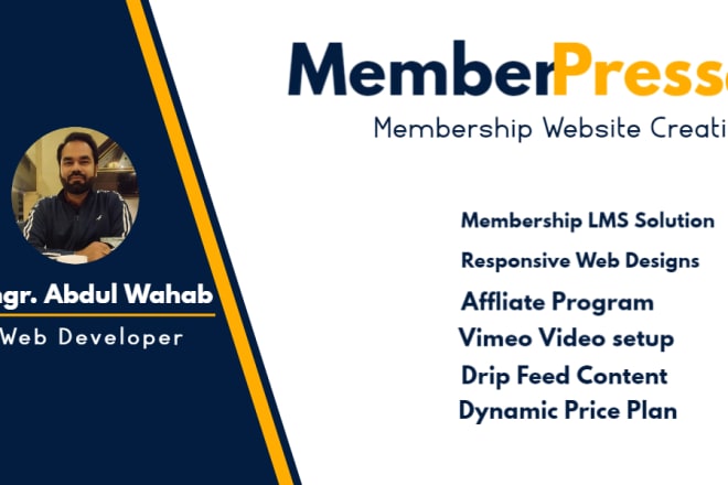 I will create stunning wordpress membership website with memberpress