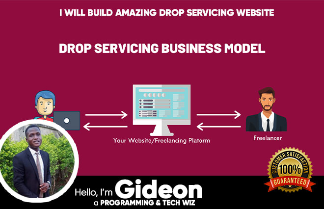 I will design an amazing drop servicing website, marketplace