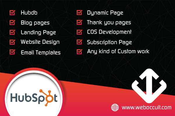 I will design and develop cos pages in hubspot