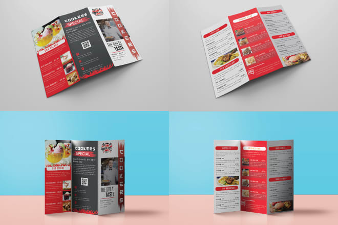 I will design awesome tri fold brochure within 24 hours