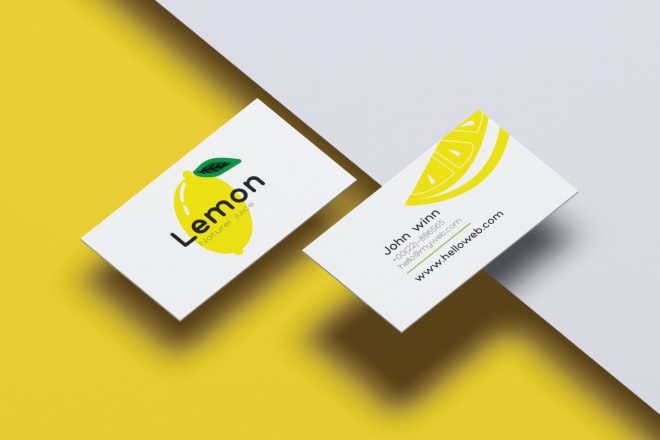 I will design double sided business card
