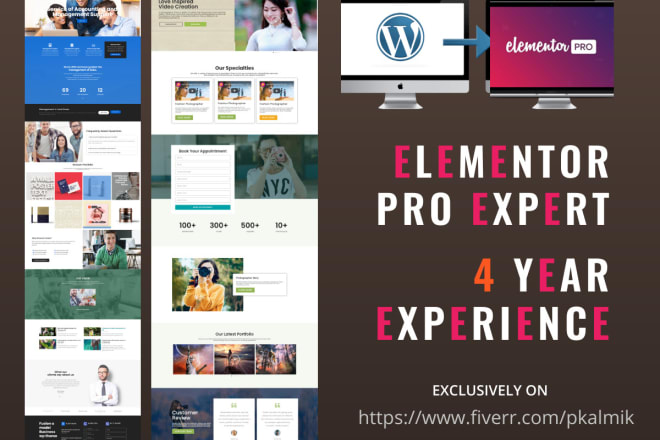 I will design modern elementor website, wordpress site, elementor pro expert