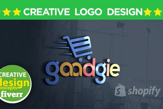 I will design shopify ecommerce logo