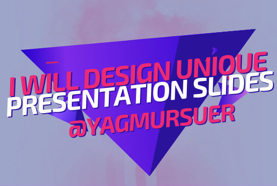 I will design unique presentation slides