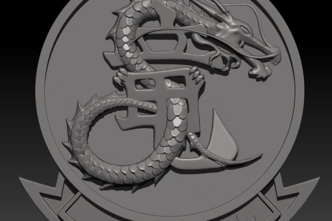 I will do 3d model family coat of arms, crest, heraldic shield for cnc or 3d print