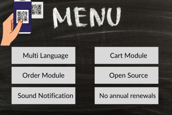 I will do a qr code menu system for your restaurant