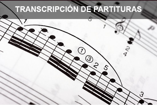 I will do a transcription and deliver a sheet music