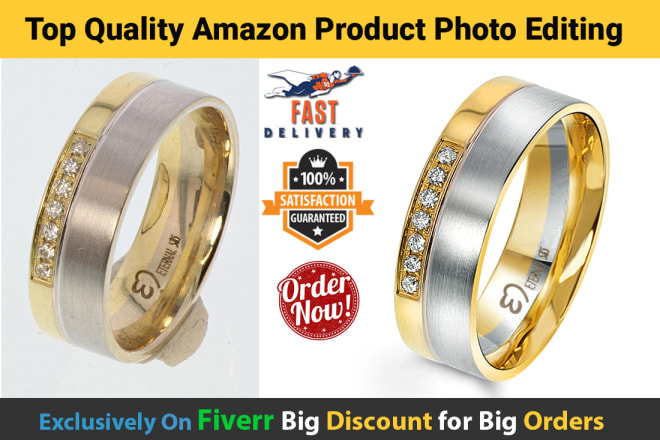 I will do amazon product photo editing or photoshop editing job superfast