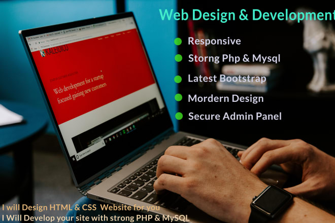 I will do full stack web design and development for you