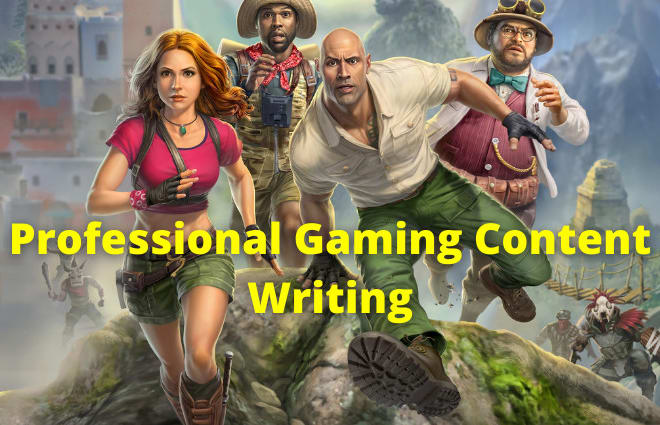 I will do gaming writing, gaming article, web content editing